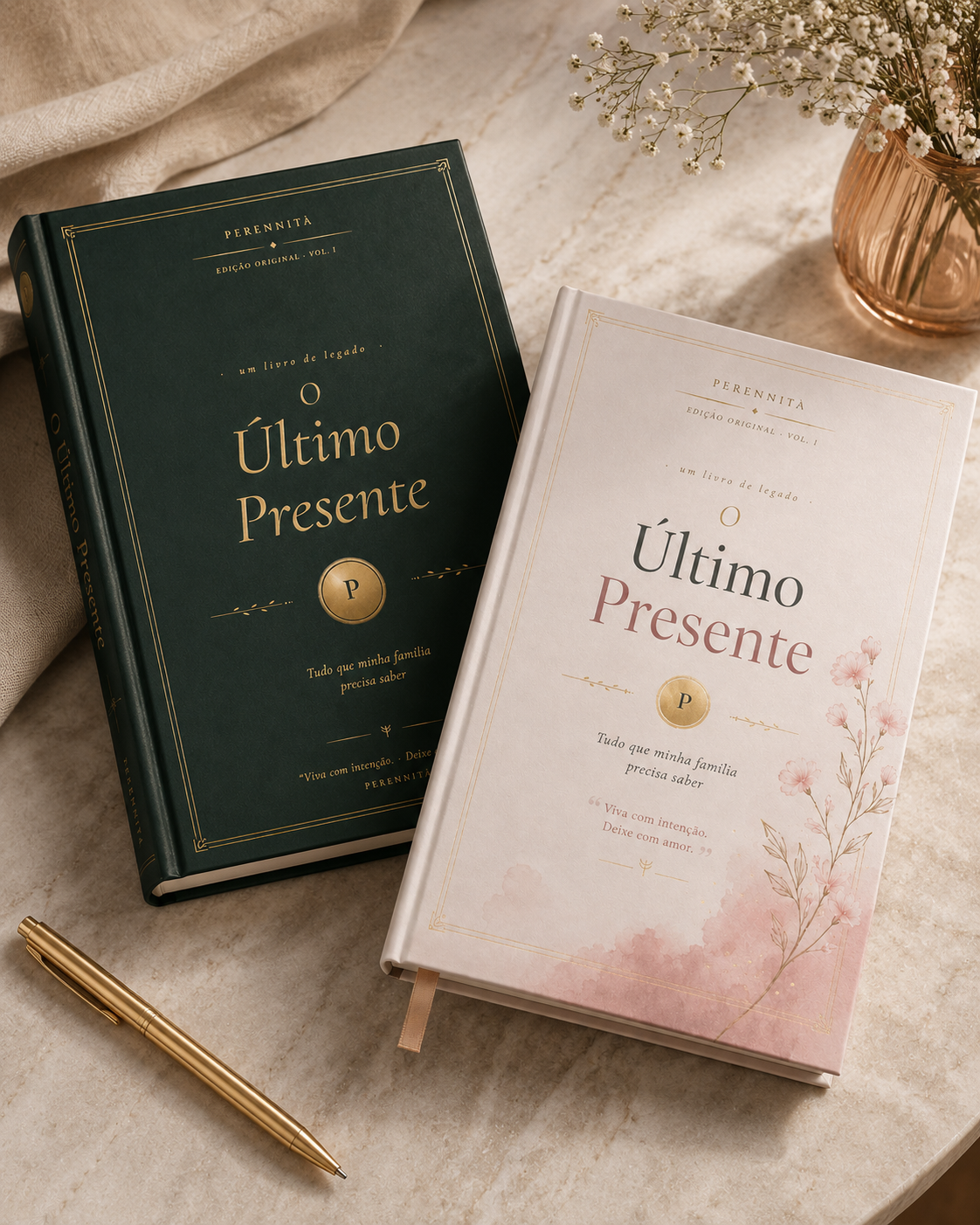 O Último Presente — edições verde e rose